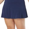 Beach House Women's Plus Size Solid Pique Olivia Princess Seam Swim Skort -Daily Swim Wear 8650768973992 admiral