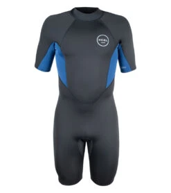 Xcel Men's 2MM Axis Short Sleeve Back Zip Spring Suit -Daily Swim Wear 8651395432616 graphitesapphire