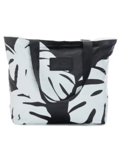 ALOHA Monstera Day Tripper Beach Tote -Daily Swim Wear 8651541414056 whiteblack