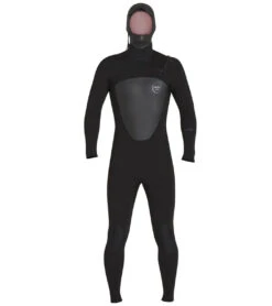 Xcel Men's 5/4mm Axis Front Zip Hooded Fullsuit Wetsuit -Daily Swim Wear 8652192645288 black