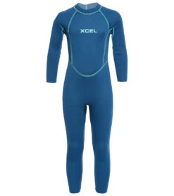 Xcel 3mm Fullsuit (Toddler, Little Kid) -Daily Swim Wear 8652301074600 faintblue