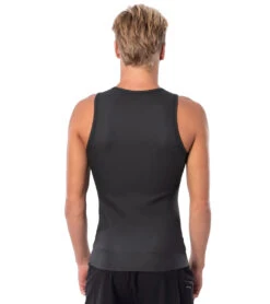 Rip Curl Men's 1.5mm Dawn Patrol Front Zip Wetsuit Vest -Daily Swim Wear 8652318474408 black 3a