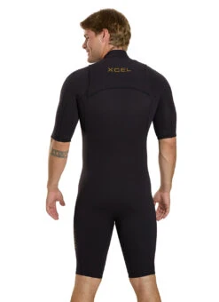 Xcel Men's 2/1.5mm Comp + Long Sleeve Spring Wetsuit -Daily Swim Wear 8652623806632 black 3a