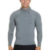 Xcel Men's 1.5mm Comp Hooded Neostretch Long Sleeve Top -Daily Swim Wear 8652623904936 grey