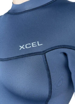 Xcel Women's 2mm Axis Short Sleeve Back Zip Spring Wetsuit -Daily Swim Wear 8652624822440 denim 3a