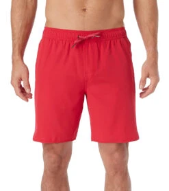 Fair Harbor Clothing Men's 18" Anchor Swim Trunks -Daily Swim Wear 8652811206824 redsail