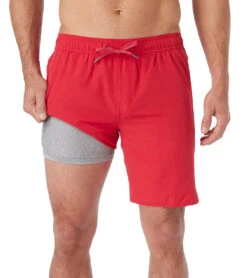 Fair Harbor Clothing Men's 18" Anchor Swim Trunks -Daily Swim Wear 8652811206824 redsail 3a