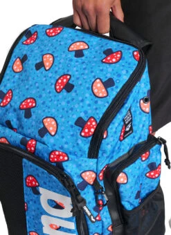 Arena Spiky III 45 Allover Backpack -Daily Swim Wear 8663767646376 mushrooms 3a