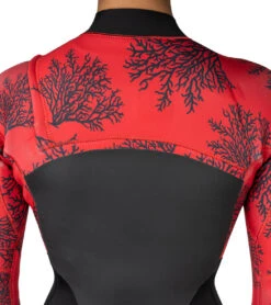 Xcel Women's Water Inspired 3/2mm Axis X Fullsuit Westsuit -Daily Swim Wear 8667094450344 blackredcoralprint 8a