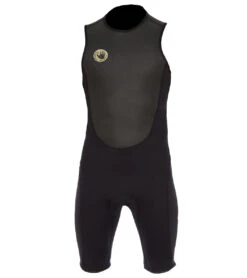 Body Glove Men's 2/2 Mm Heritage Back Zip Springsuit Wetsuit -Daily Swim Wear 8669530030248 black