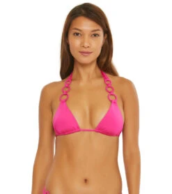 Trina Turk Women's Monaco Covered Ring Triangle Bikini Top -Daily Swim Wear 8682000154792 2t
