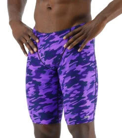 TYR Men's Camo Jammer Swimsuit 25 TYR Men's Camo Jammer Swimsuit -Daily Swim Wear 8682593878184 purplecamo 4a