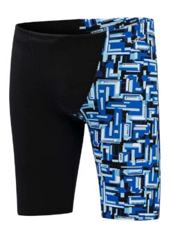 Dolfin Men's Bionic Asymmetrical Jammer Swimsuit 26 Dolfin Men's Bionic Asymmetrical Jammer Swimsuit -Daily Swim Wear 8695143825576 bionicblue 4a