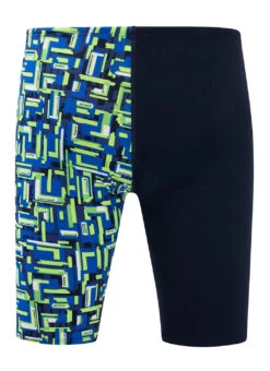 Dolfin Men's Bionic Asymmetrical Jammer Swimsuit 41 Dolfin Men's Bionic Asymmetrical Jammer Swimsuit -Daily Swim Wear 8695143825576 bionicbluegreen 5a