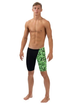 Dolfin Men's Bionic Asymmetrical Jammer Swimsuit 29 Dolfin Men's Bionic Asymmetrical Jammer Swimsuit -Daily Swim Wear 8695143825576 bionicgreen