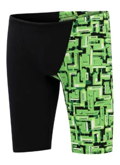 Dolfin Men's Bionic Asymmetrical Jammer Swimsuit 33 Dolfin Men's Bionic Asymmetrical Jammer Swimsuit -Daily Swim Wear 8695143825576 bionicgreen 4a