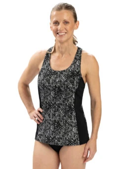 Dolfin Women's Aquashape Print Twist Back Tankini Top -Daily Swim Wear 8713520906408 2t