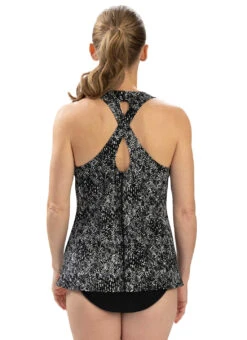 Dolfin Women's Aquashape Print Twist Back Tankini Top -Daily Swim Wear 8713520906408 breeze 3a