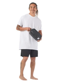 ALOHA Eagle Ray Dopp Kit Splash Proof Bag -Daily Swim Wear 8748932759720 snowblack 2a