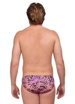 JOLYN Men's Brolyn Tropic Glow Brief Swimsuit -Daily Swim Wear 8748939837608 tropicglow 3a