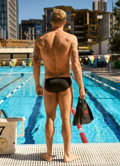 Speedo DMC Elite Max Swim Fin -Daily Swim Wear 8797516038312 speedoblackhighriskred 9a