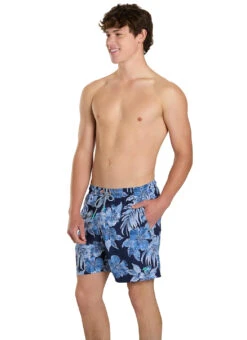 Tommy Bahama Men's Naples Ravello Blooms 6" Inseam Swim Trunks -Daily Swim Wear 8809104769192 islandnavy 4a