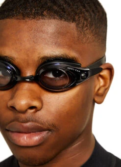 SOUL CAP Kids' Hajos Dark Goggle -Daily Swim Wear 8872115142824 black 3a