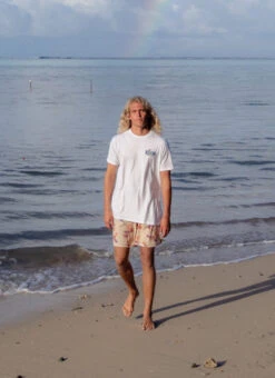 Eidon Men's 17" I'm Leafing Volley Swim Trunks -Daily Swim Wear 8877423886504 chaulk 10a