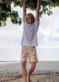 Eidon Men's 17" I'm Leafing Volley Swim Trunks -Daily Swim Wear 8877423886504 chaulk 6a