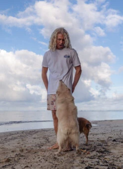 Eidon Men's 17" I'm Leafing Volley Swim Trunks -Daily Swim Wear 8877423886504 chaulk 9a